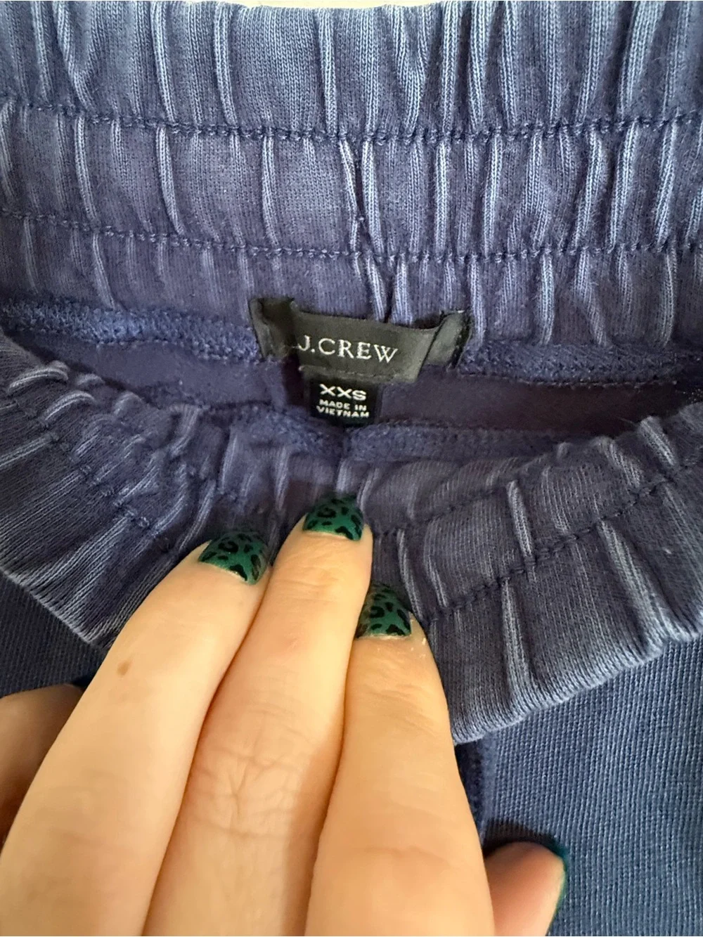 J.Crew Navy Blue Jogger Pants Women’s XXS Drawstring Elastic Waist